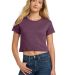 Next Level Apparel 5080 Festival Women's Cali Crop in Shiraz front view