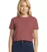 Next Level Apparel 5080 Festival Women's Cali Crop in Smoked paprika front view