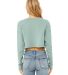 Bella + Canvas 7503 Women's Cropped Crew Fleece DUSTY BLUE back view