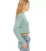 Bella + Canvas 7503 Women's Cropped Crew Fleece DUSTY BLUE side view