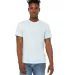 Bella + Canvas 3301 Unisex Sueded Tee HEATHER ICE BLUE front view