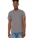 Bella + Canvas 3301 Unisex Sueded Tee HEATHER STORM front view