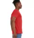 Bella + Canvas 3301 Unisex Sueded Tee HEATHER RED side view