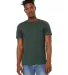 Bella + Canvas 3301 Unisex Sueded Tee HEATHER FOREST front view