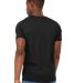 Bella + Canvas 3301 Unisex Sueded Tee in Black heather back view