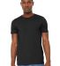 Bella + Canvas 3301 Unisex Sueded Tee in Black heather front view