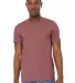 Bella + Canvas 3301 Unisex Sueded Tee HEATHER MAUVE front view