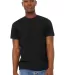 Bella + Canvas 3301 Unisex Sueded Tee SOLID BLK BLEND front view