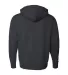 AFX4000Z Independent Trading Co. Full-Zip Hooded S Charcoal Heather back view
