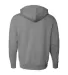 AFX4000Z Independent Trading Co. Full-Zip Hooded S Gunmetal Heather back view