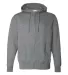AFX4000Z Independent Trading Co. Full-Zip Hooded S Gunmetal Heather front view