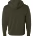 AFX4000Z Independent Trading Co. Full-Zip Hooded S Olive back view