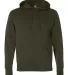AFX4000Z Independent Trading Co. Full-Zip Hooded S Olive front view