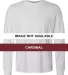 Russel Athletic 64LTTM Essential Long Sleeve 60/40 Cardinal front view