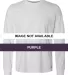 Russel Athletic 64LTTM Essential Long Sleeve 60/40 Purple front view