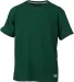 Russel Athletic 64STTB Youth Essential 60/40 Perfo in Dark green front view