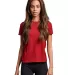 Russel Athletic 64STTX Women's Essential 60/40 Per in Cardinal front view
