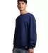 Russel Athletic 698HBM Dri Power® Crewneck Sweats in Navy side view