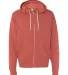 Independent Trading Co. - Unisex Full-Zip Hooded S Rust front view