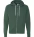Independent Trading Co. - Unisex Full-Zip Hooded S Alpine Green front view