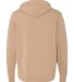 Independent Trading Co. - Unisex Full-Zip Hooded S Sandstone back view