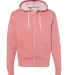 Independent Trading Co. - Unisex Full-Zip Hooded S Dusty Rose front view