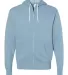 Independent Trading Co. - Unisex Full-Zip Hooded S Misty Blue front view