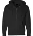 Independent Trading Co. - Full-Zip Hooded Sweatshi Black front view