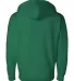 Independent Trading Co. - Full-Zip Hooded Sweatshi Kelly Green back view