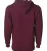Independent Trading Co. - Full-Zip Hooded Sweatshi Maroon back view