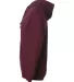 Independent Trading Co. - Full-Zip Hooded Sweatshi Maroon side view