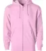 Independent Trading Co. - Full-Zip Hooded Sweatshi Light Pink front view
