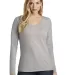 District Clothing DT6201 District    Women's Very  Lt Hthr Grey front view