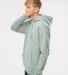 IND4000 Independent Trading Co. Heavyweight hoodie in Dusty sage side view