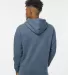 IND4000 Independent Trading Co. Heavyweight hoodie in Storm blue back view