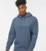 IND4000 Independent Trading Co. Heavyweight hoodie in Storm blue front view