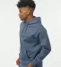 IND4000 Independent Trading Co. Heavyweight hoodie in Storm blue side view