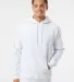 IND4000 Independent Trading Co. Heavyweight hoodie in White front view