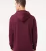 IND4000 Independent Trading Co. Heavyweight hoodie in Maroon back view