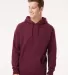IND4000 Independent Trading Co. Heavyweight hoodie in Maroon front view