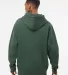 IND4000 Independent Trading Co. Heavyweight hoodie Alpine Green back view