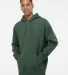IND4000 Independent Trading Co. Heavyweight hoodie Alpine Green front view