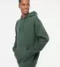 IND4000 Independent Trading Co. Heavyweight hoodie Alpine Green side view