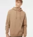 IND4000 Independent Trading Co. Heavyweight hoodie in Sandstone front view