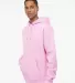 IND4000 Independent Trading Co. Heavyweight hoodie in Light pink side view