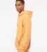 IND4000 Independent Trading Co. Heavyweight hoodie in Peach side view