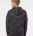 IND4000 Independent Trading Co. Heavyweight hoodie in Black camo back view