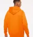 IND4000 Independent Trading Co. Heavyweight hoodie in Safety orange back view