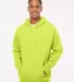 IND4000 Independent Trading Co. Heavyweight hoodie in Safety yellow front view