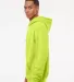 IND4000 Independent Trading Co. Heavyweight hoodie in Safety yellow side view